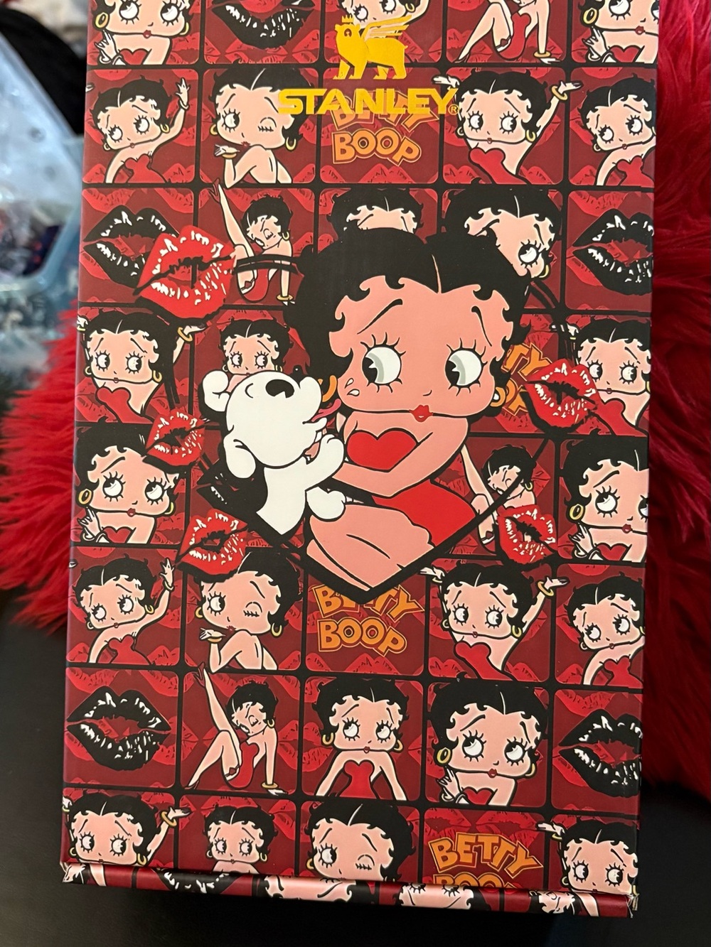 Stanley Red and Black Betty Boop Pattern Quencher Box Art - Picture 3 of 3